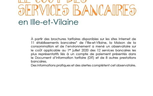 Le coût des services bancaires en Ille-et-Vilaine (2020)