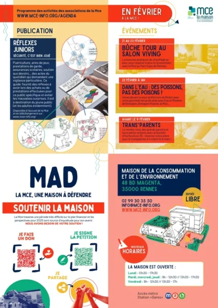 programme des associations mce février
