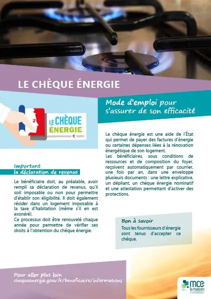 memo cheque energie