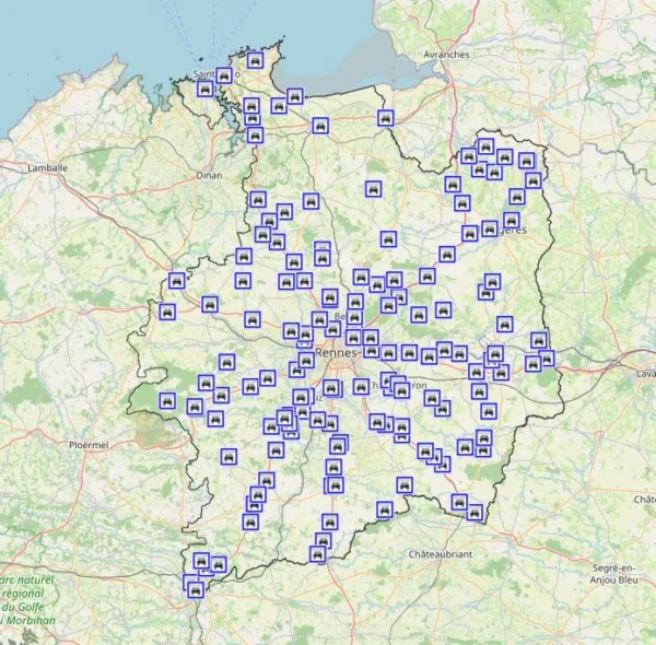 carte aires covoiturage 35