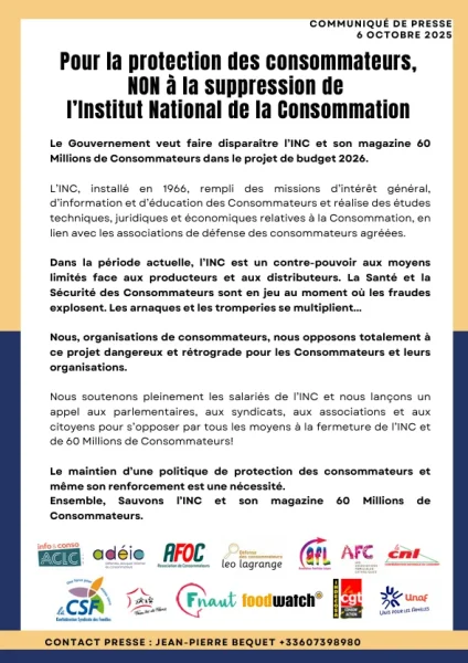 INC cp contre suppression