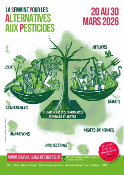 affiche semaine des alternatives aux pesticides2026