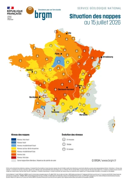 BRGM etat des nappes eau souterraine